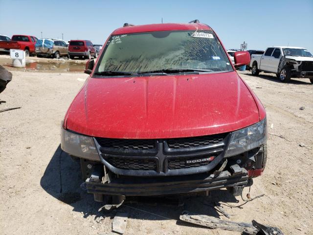 3C4PDCGG1HT522531 - 2017 DODGE JOURNEY CROSSROAD RED photo 5