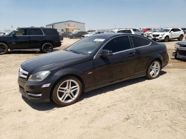 WDDGJ5HB9CF740541 - 2012 MERCEDES-BENZ C 350 BLACK photo 1