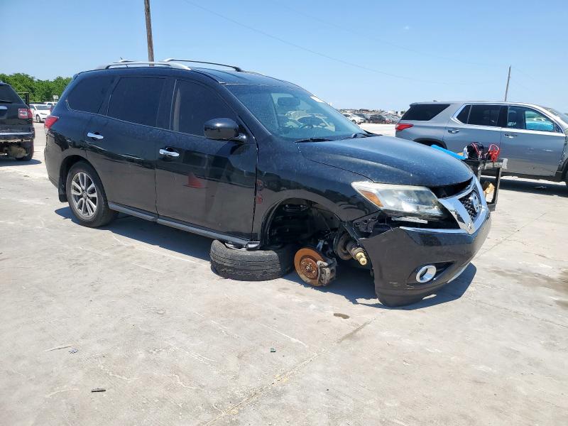 5N1AR2MNXFC672100 - 2015 NISSAN PATHFINDER S BLACK photo 4