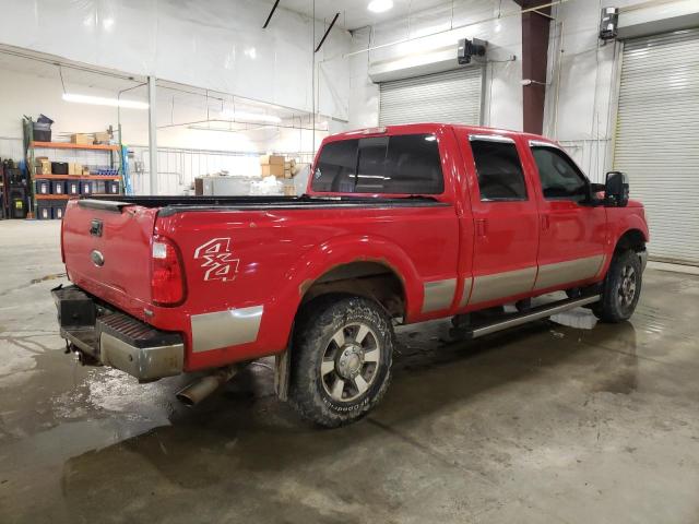 1FT7W2B66BEA97656 - 2011 FORD F250 SUPER DUTY RED photo 3