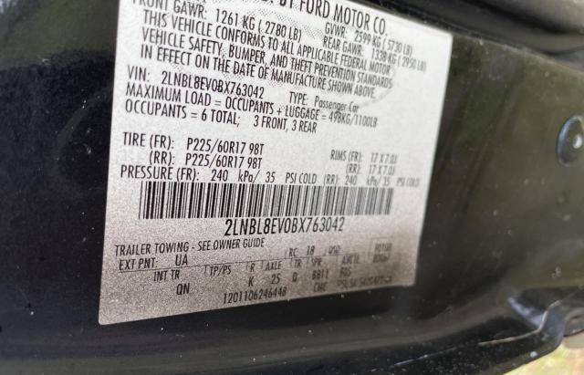 2LNBL8EV0BX763042 - 2011 LINCOLN TOWN CAR EXECUTIVE L BLACK photo 10