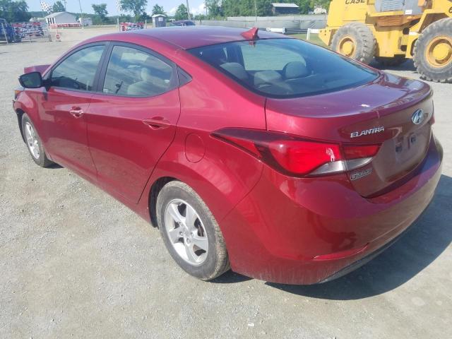 5NPDH4AEXEH538825 - 2014 HYUNDAI ELANTRA SE RED photo 2