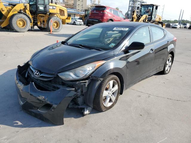 5NPDH4AE5DH272497 - 2013 HYUNDAI ELANTRA GLS BLACK photo 1