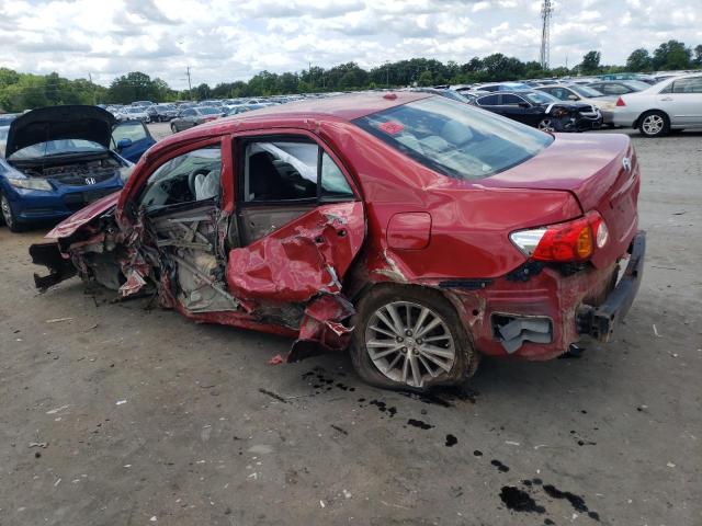 2T1BU40E89C190729 - 2009 TOYOTA COROLLA BASE RED photo 2