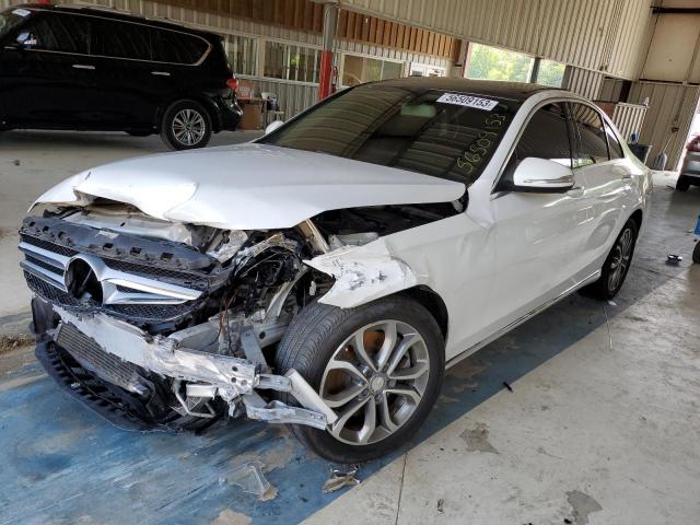 55SWF4JB7FU073939 - 2015 MERCEDES-BENZ C 300 WHITE photo 1