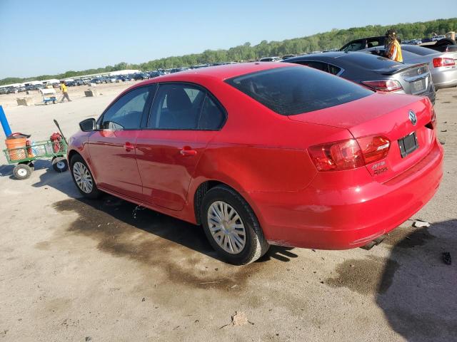 3VW2K7AJ7DM252542 - 2013 VOLKSWAGEN JETTA BASE RED photo 2