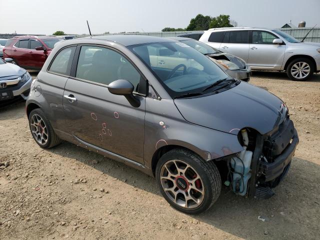 3C3CFFBR1CT115454 - 2012 FIAT 500 SPORT GRAY photo 4