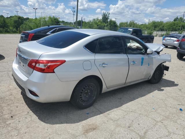 3N1AB7AP9KY356851 - 2019 NISSAN SENTRA S SILVER photo 3