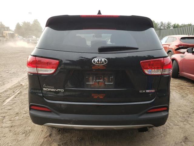 5XYPHDA19HG252650 - 2017 KIA SORENTO EX BLACK photo 6