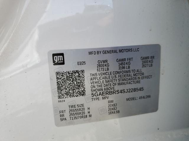5GAERBRS4SJ228545 - 2025 BUICK ENCLAVE SPORT TOURING WHITE photo 13