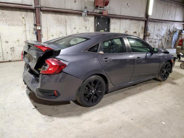 2HGFC2F8XKH503058 - 2019 HONDA CIVIC SPORT GRAY photo 3