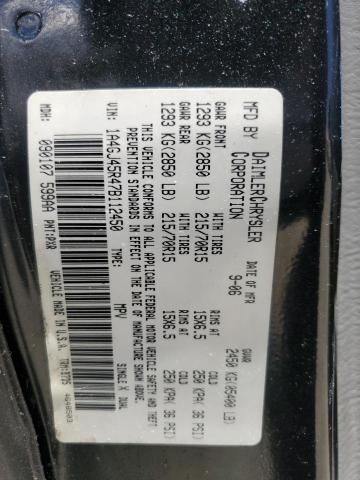 1A4GJ45R47B112450 - 2007 CHRYSLER TOWN & COU LX BLACK photo 14