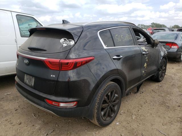 KNDPNCAC1J7426718 - 2018 KIA SPORTAGE EX BLACK photo 4