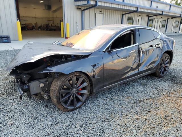 5YJSA1E45GF169403 - 2016 TESLA MODEL S GRAY photo 1