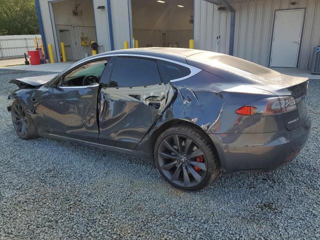 5YJSA1E45GF169403 - 2016 TESLA MODEL S GRAY photo 2