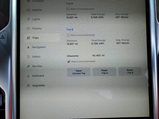 5YJSA1E45GF169403 - 2016 TESLA MODEL S GRAY photo 9