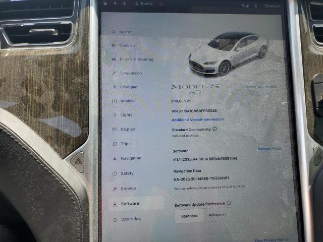 5YJSA1CN6DFP05928 - 2013 TESLA MODEL S თეთრი ფოტო 9