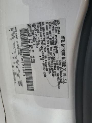 1LNHM81W81Y718015 - 2001 LINCOLN TOWN CAR EXECUTIVE Weiß Foto 12