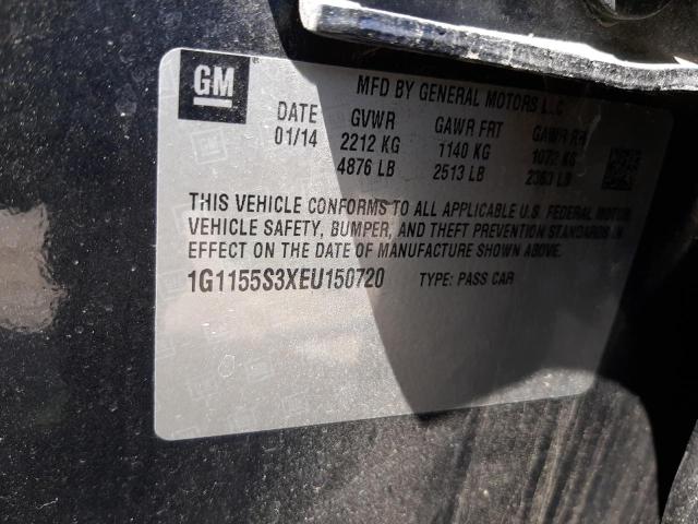 1G1155S3XEU150720 - 2014 CHEVROLET IMPALA LTZ GRAY photo 12