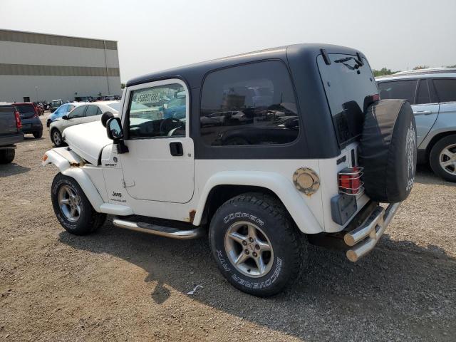 1J4FA49S45P367799 - 2005 JEEP WRANGLER / SPORT WHITE photo 2