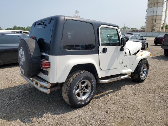 1J4FA49S45P367799 - 2005 JEEP WRANGLER / SPORT WHITE photo 3