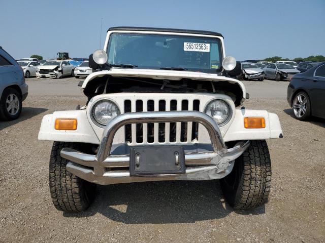 1J4FA49S45P367799 - 2005 JEEP WRANGLER / SPORT WHITE photo 5