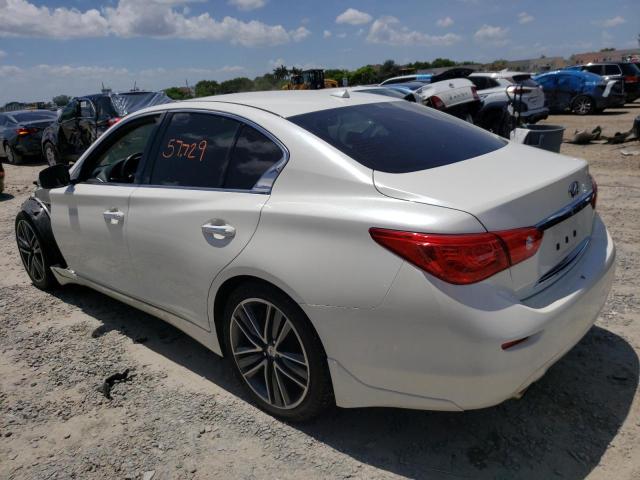 JN1EV7AP7HM739935 - 2017 INFINITI Q50 PREMIUM WHITE photo 2