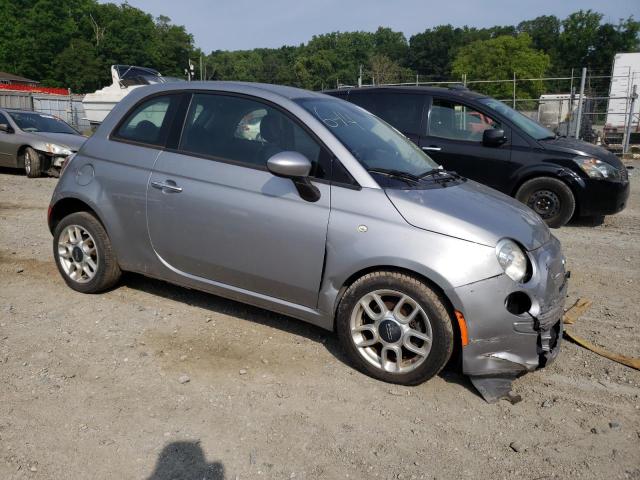 3C3CFFAR7FT523253 - 2015 FIAT 500 POP GRAY photo 4