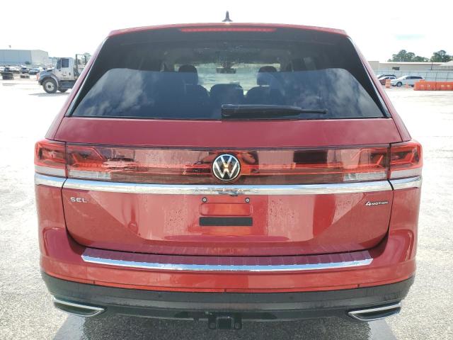 1V2BR2CA3RC533646 - 2024 VOLKSWAGEN ATLAS SEL Czerwony zdjęcie 6