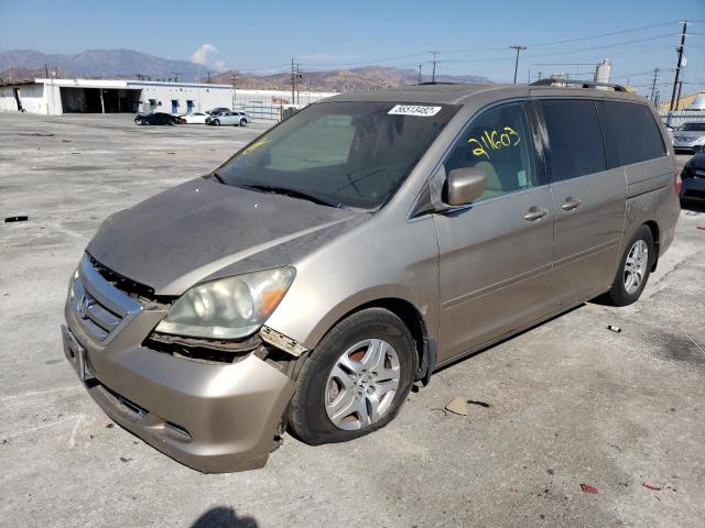 5FNRL38655B026790 - 2005 HONDA ODYSSEY EXL GRAY photo 2