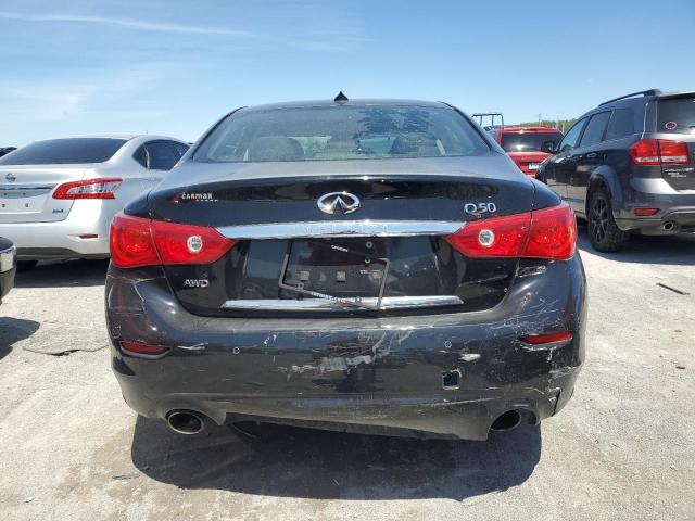 JN1BV7AR0FM395138 - 2015 INFINITI Q50 BASE BLACK photo 6