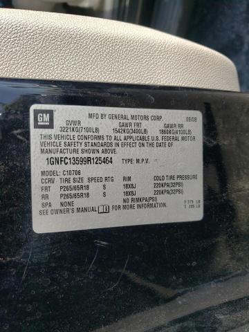 1GNFC13599R125464 - 2009 CHEVROLET TAHOE HYBRID BLACK photo 10