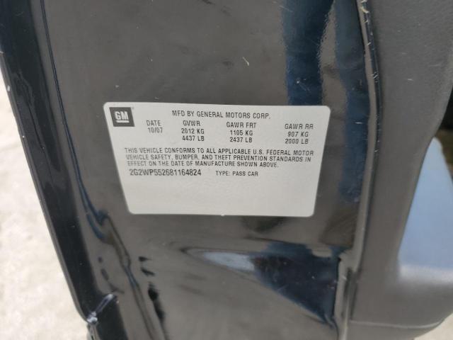 2G2WP552681164824 - 2008 PONTIAC GRAND PRIX 黑色 照片 12