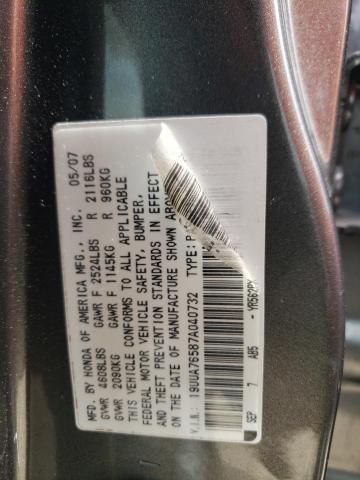 19UUA76587A040732 - 2007 ACURA TL TYPE S TAN photo 13