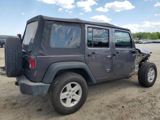 1C4BJWDG2HL623470 - 2017 JEEP WRANGLER U SPORT GRAY photo 3