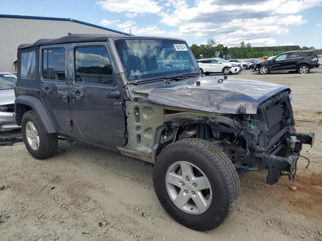 1C4BJWDG2HL623470 - 2017 JEEP WRANGLER U SPORT GRAY photo 4