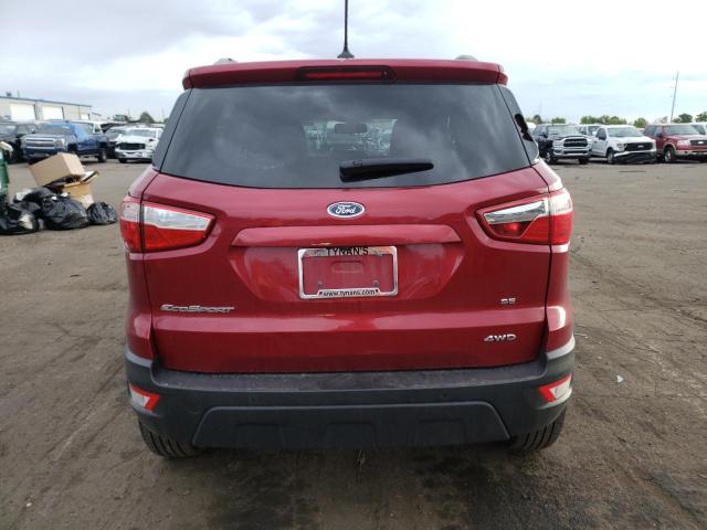 MAJ6S3GL6LC389841 - 2020 FORD ECOSPORT SE Tünd qırmızı foto 6
