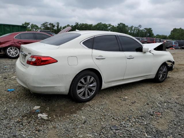 JN1BY1AR4BM370306 - 2011 INFINITI M37 X WHITE photo 3