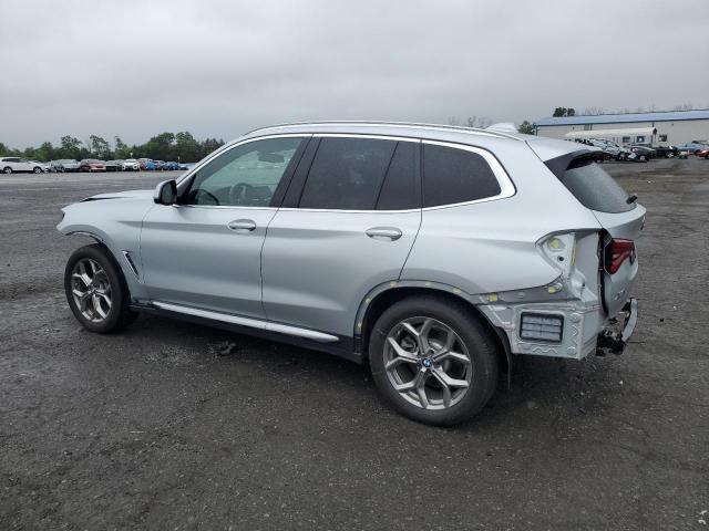 5UXTY5C05L9D68657 - 2020 BMW X3 XDRIVE30I SILVER photo 2