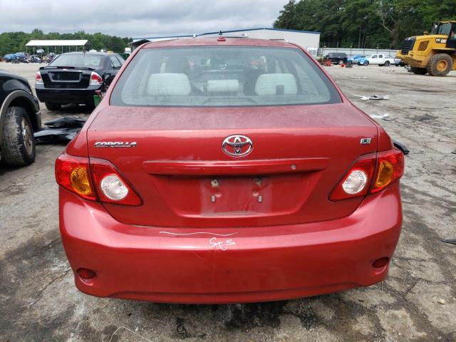 1NXBU4EE6AZ369735 - 2010 TOYOTA COROLLA BASE RED photo 6