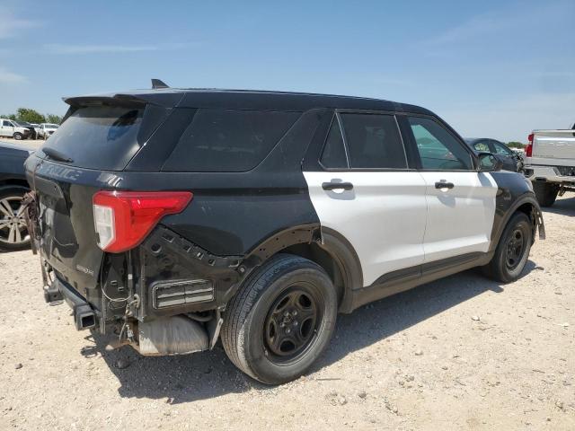 1FM5K8AB6NGA48613 - 2022 FORD EXPLORER POLICE INTERCEPTOR TWO TONE photo 3