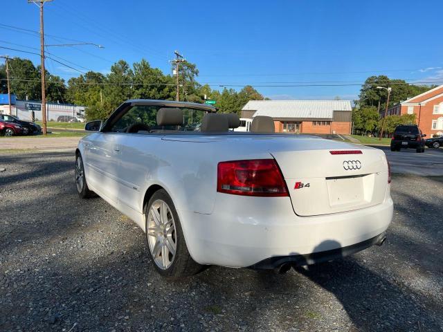 WAUAF48H49K011375 - 2009 AUDI A4 2.0T CABRIOLET WHITE photo 3