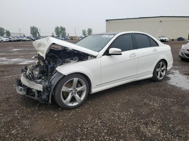 WDDGF8JB3EA956334 - 2014 MERCEDES-BENZ C 350 4MATIC WHITE photo 1