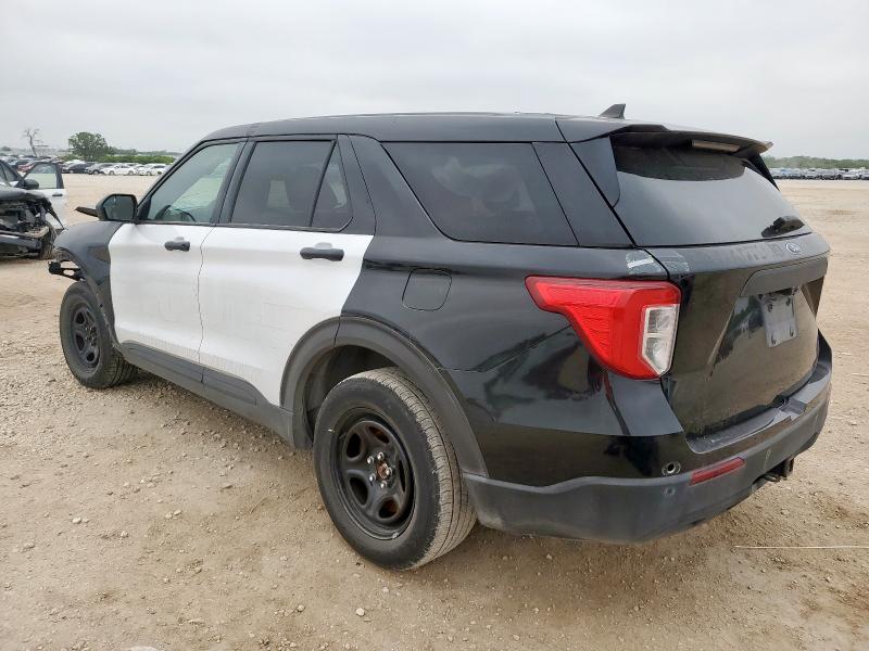 1FM5K8AB6MGC33260 - 2021 FORD EXPLORER POLICE INTERCEPTOR TWO TONE photo 2