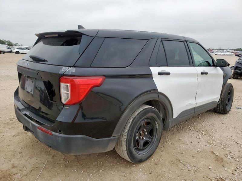 1FM5K8AB6MGC33260 - 2021 FORD EXPLORER POLICE INTERCEPTOR TWO TONE photo 3
