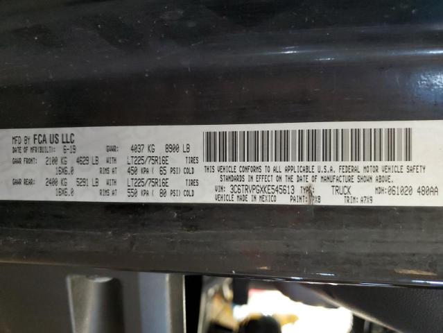 3C6TRVPGXKE545613 - 2019 RAM PROMASTER 2500 HIGH BLACK photo 14