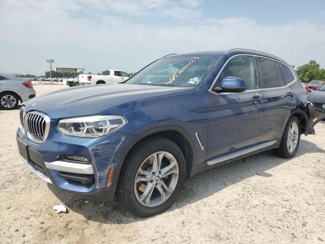 5UXTY5C08L9B52897 - 2020 BMW X3 XDRIVE30I BLUE photo 1