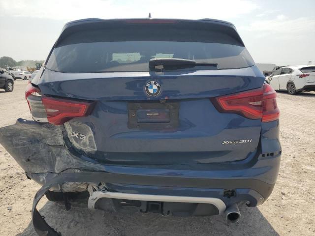 5UXTY5C08L9B52897 - 2020 BMW X3 XDRIVE30I BLUE photo 6