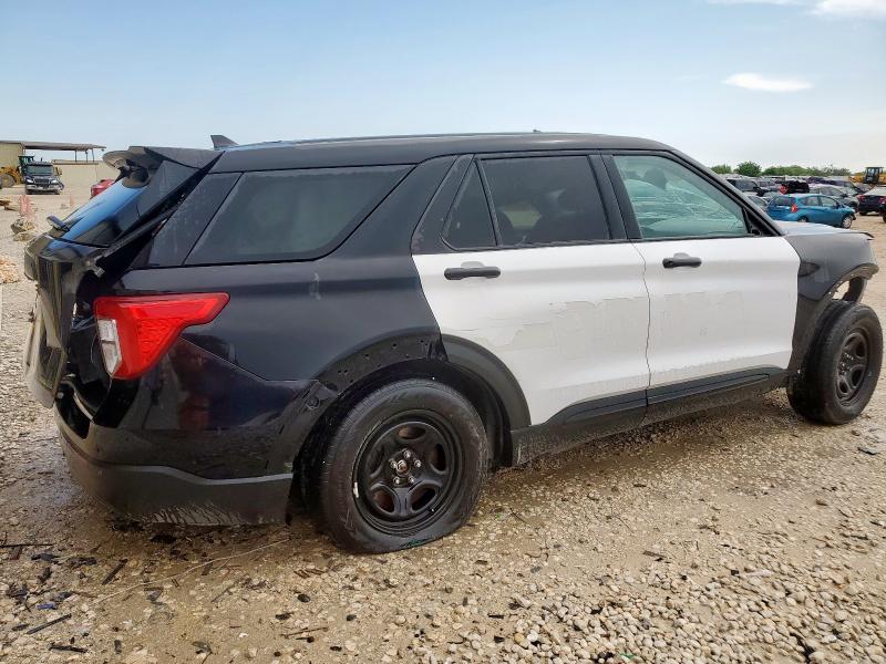 1FM5K8AB4MGC31023 - 2021 FORD EXPLORER POLICE INTERCEPTOR 双色 照片 3