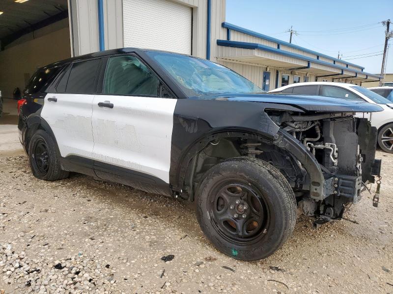 1FM5K8AB4MGC31023 - 2021 FORD EXPLORER POLICE INTERCEPTOR 双色 照片 4